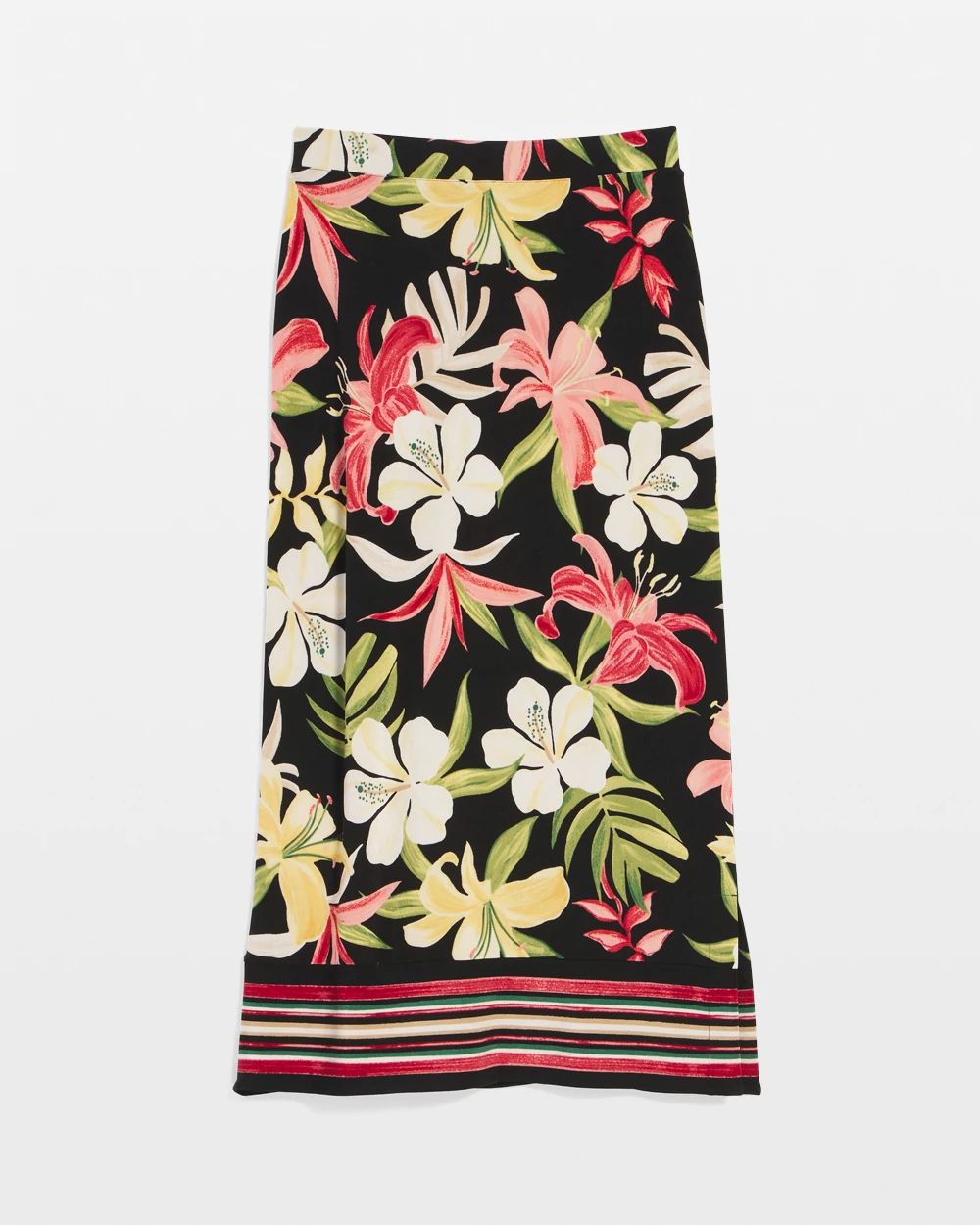 もなこ*size90 Travelers™ Tropical-Lily Midi Skirt | Chico's